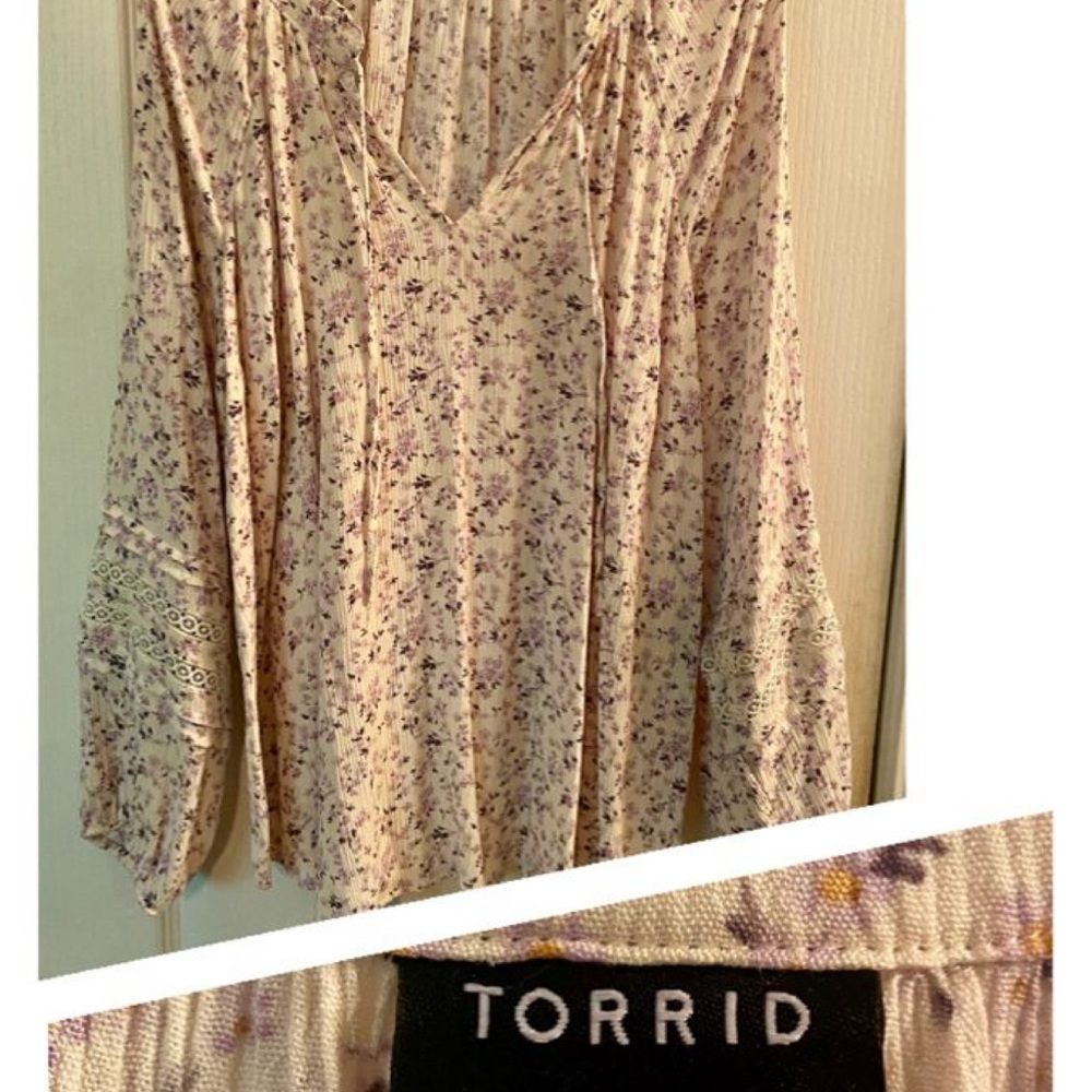 Torrid Relaxed Peasant Blouse
